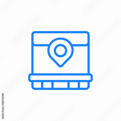 store location icon sign vector