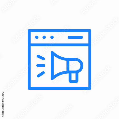 web promotion icon sign vector