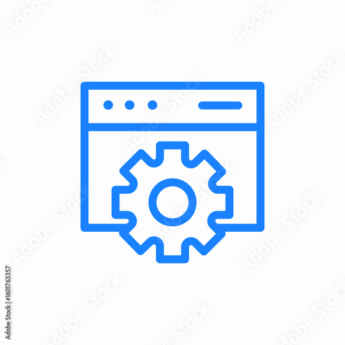website settings icon sign vector