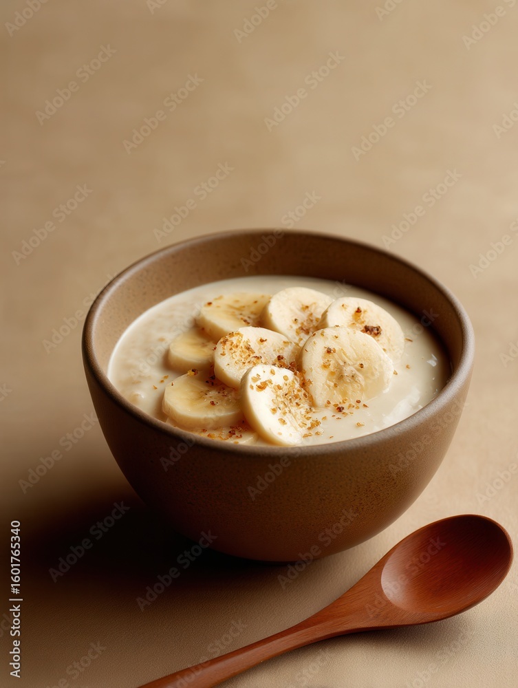 Ch chui, Vietnamese dessert, banana with coconut milk and tapioca pearls Ch chui, Vietnamese dessert, banana with coconut milk and tapioca pearls