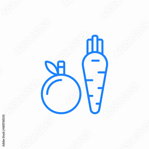 healthy food icon sign vector