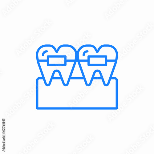 healthy gums icon sign vector
