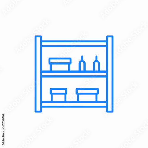 metal rack icon sign vector
