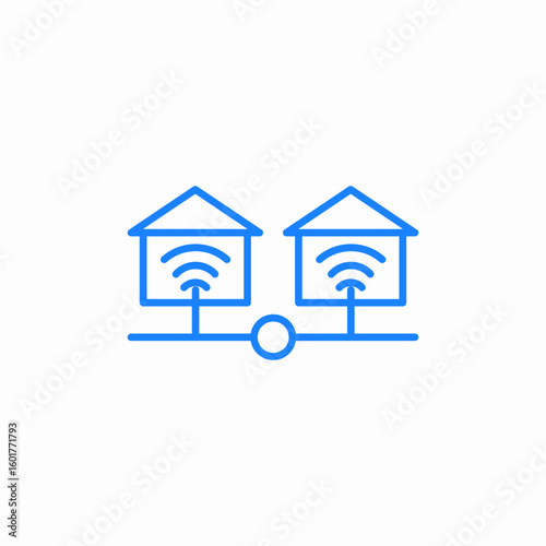 smart hive monitoring icon sign vector