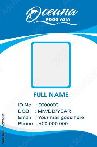Id card template