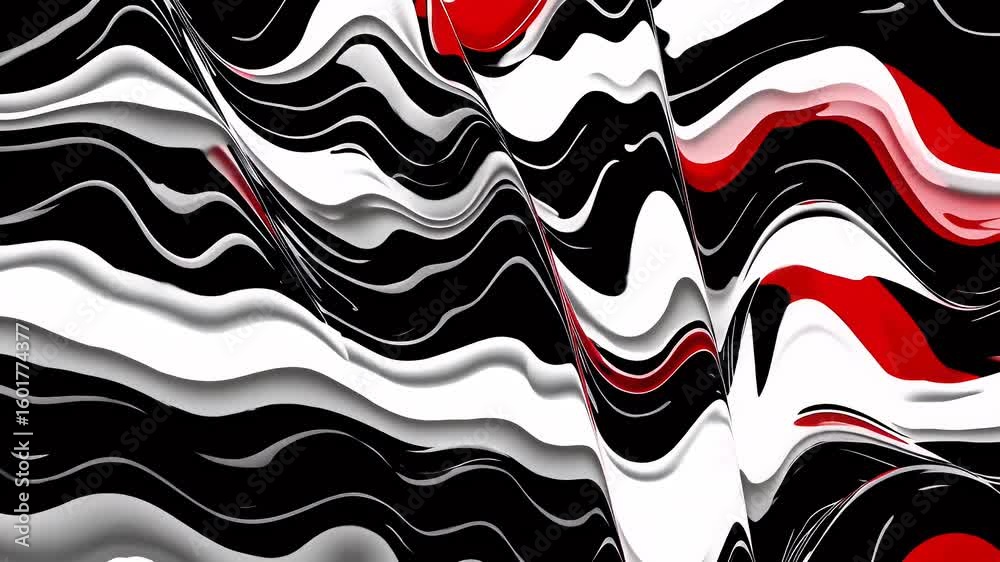 Deliver bolder contrast via K motion background where sleek black pure white vivid scarlet gradients weave together creating powerful business slides esports overlays contemporary advertising