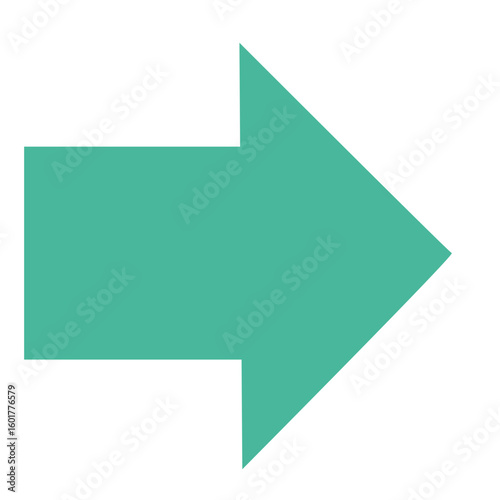 Thick right-pointing green arrow in flat vector style. Ideal for signs, guides, directions, or simple interface symbols. Free Download Thick right-pointing green arrow in flat vector style. Ideal for signs, guides, directions, or simple interface symbols. - GFXLoad