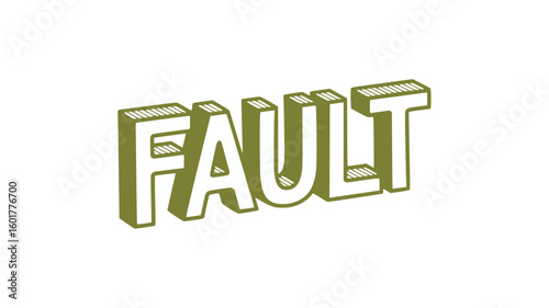 3D Fault Text.