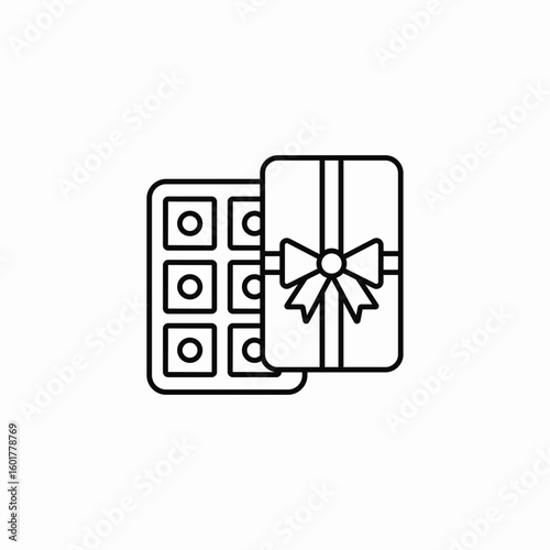 chocolate box icon sign vector