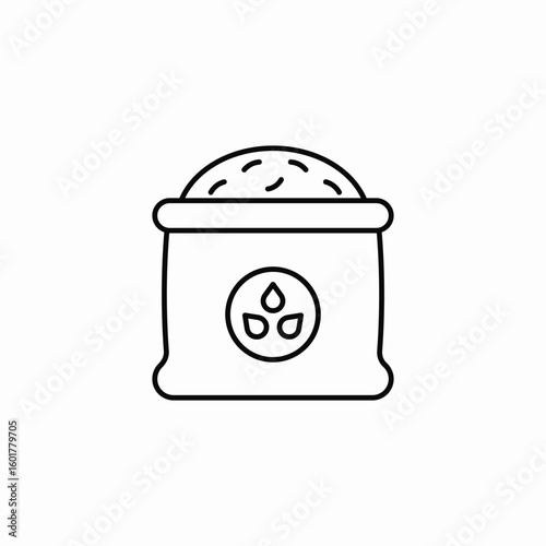 ground coffee icon sign vector