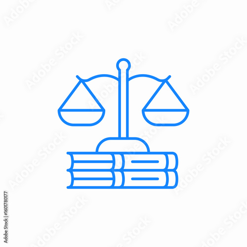 legal balance icon sign vector