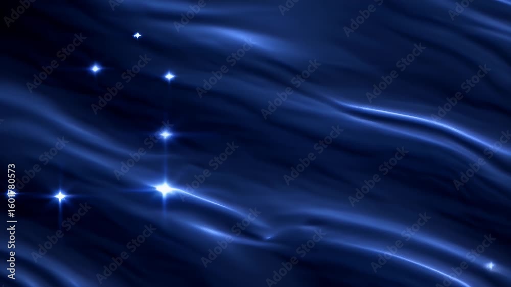 Transport viewers beneath star splashed midnight ocean deep navy waves ...