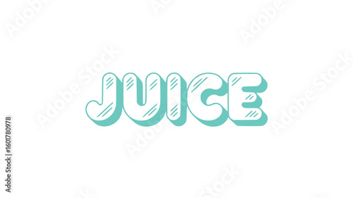 Juice Text Design.