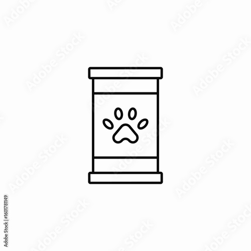 pet food icon sign vector