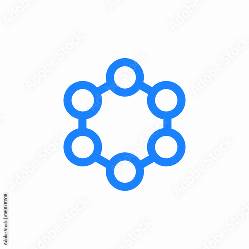 ring circles icon sign vector