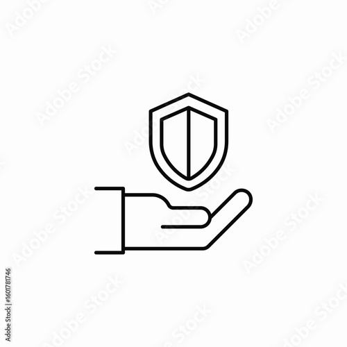 shield protection icon sign vector