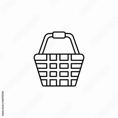 shopping basket icon sign vector