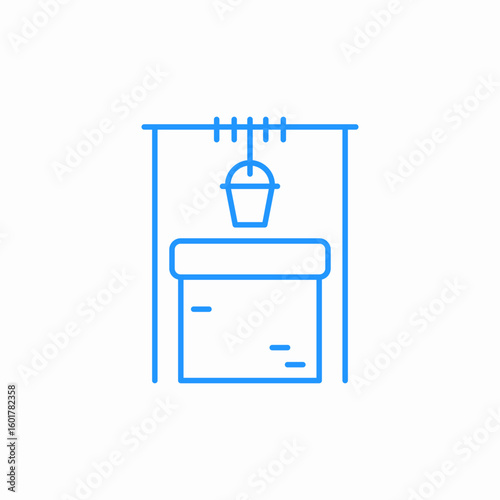 water sump icon sign vector