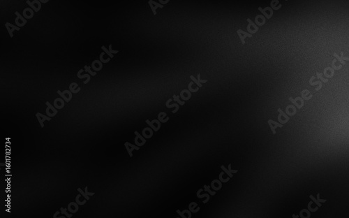 Illustration of an abstract dark metallic black background with a subtle gray gradient and a grain texture. Perfect for luxury product presentations, movie posters, or digital artwork.