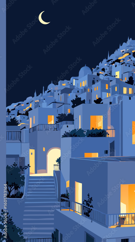 night view of the city