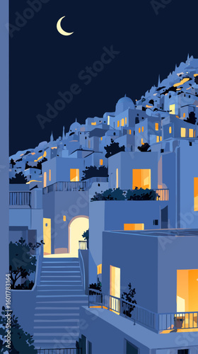 night view of the city