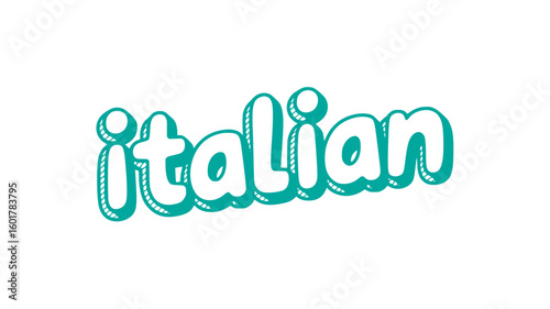 Italian Text Graphic.