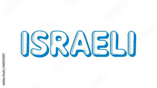 Israeli Text Graphic.
