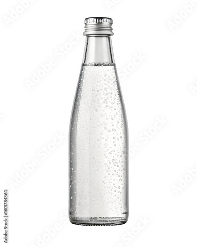 Wallpaper Mural Refreshing glass bottle of sparkling mineral water with tiny bubbles, perfect hydration source Torontodigital.ca