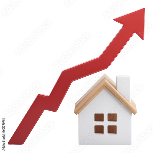 Positive property value growth increases home equity. good loan and amortization plan for real estate investment success