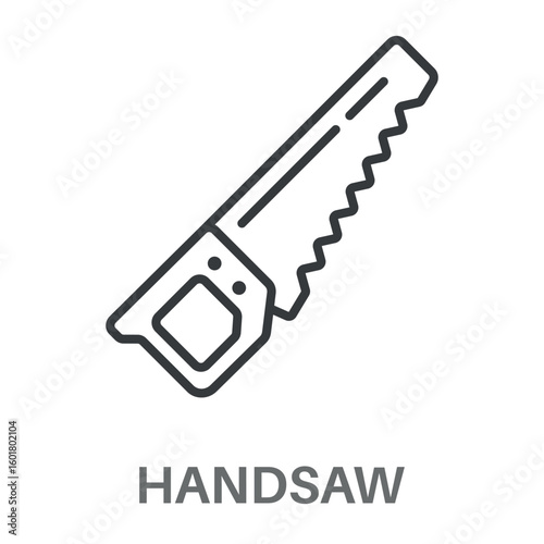 Simple Hand Saw Design Icon, Simple Style Design Inspiration For Any Logos Interface And Purpose