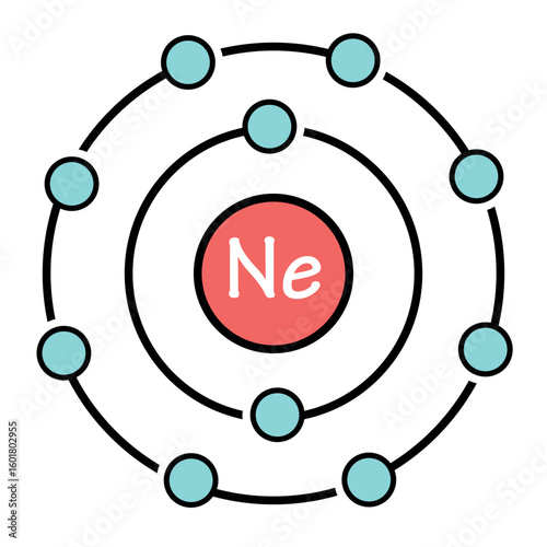 Neon formule color line icon. Pictogram for web page, mobile app, promo