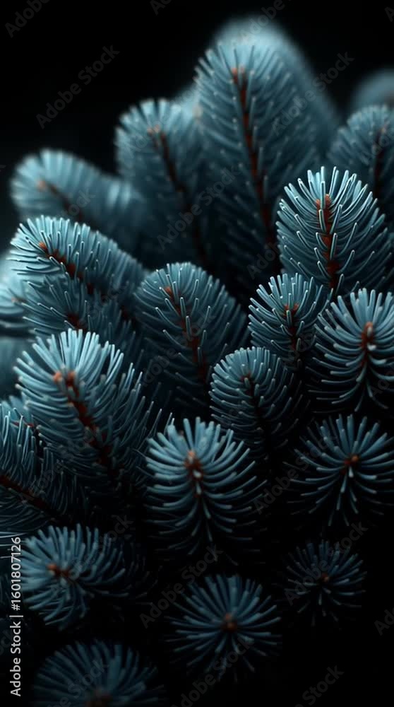 custom made wallpaper toronto digitalBlue Fir Branch: A close-up shot reveals the delicate, needle-like foliage of a blue fir branch, showcasing the intricate textures and serene hues of nature.