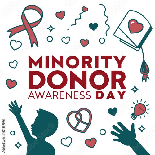 MINORITY DONOR AWARENESS DAY vector illustration