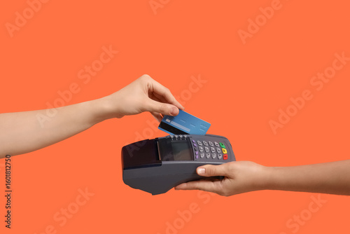 Young woman with credit car...