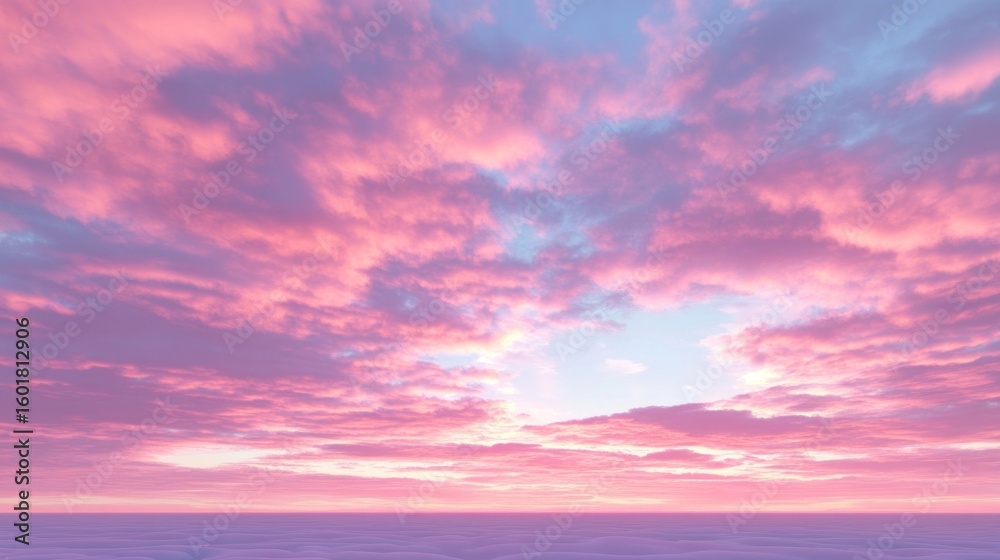Fototapeta premium Pink sunset cloudscape