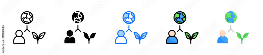 Ecosystem Icon Set Multiple Style Collection Ecosystem Icon Set Multiple Style Collection