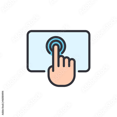 Interactive Touchscreen Interface With Finger Gesture On Digital Device