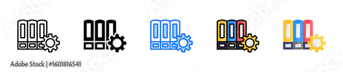 Documentation Icon Set Multiple Style Collection