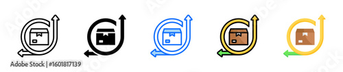 Agile Development Icon Set Multiple Style Collection