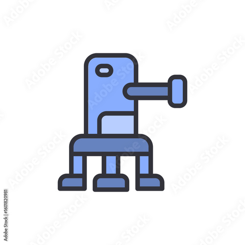 Stylized Depiction Of A Futuristic Robot Or Alien Creature