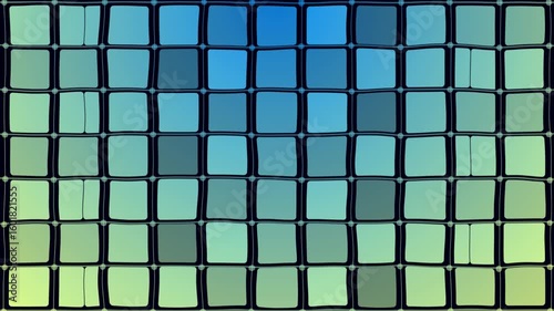 4K Seamless Colorful Square Pattern Animation - Abstract Motion Background.