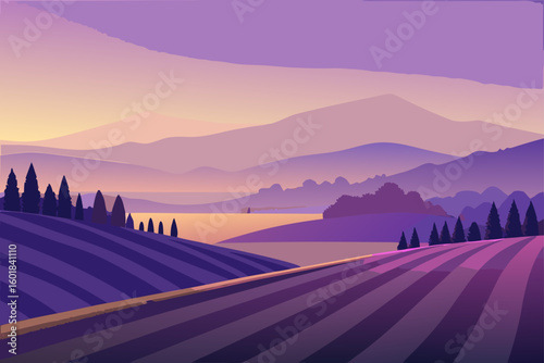 sunrise over the mountains
