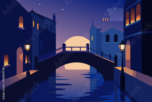 night view of venice