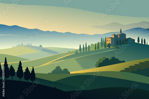 landscape of tuscany
