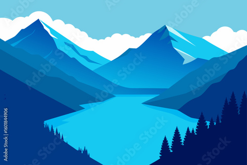mountain landscape in the mountains