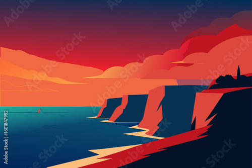 sunrise over the sea