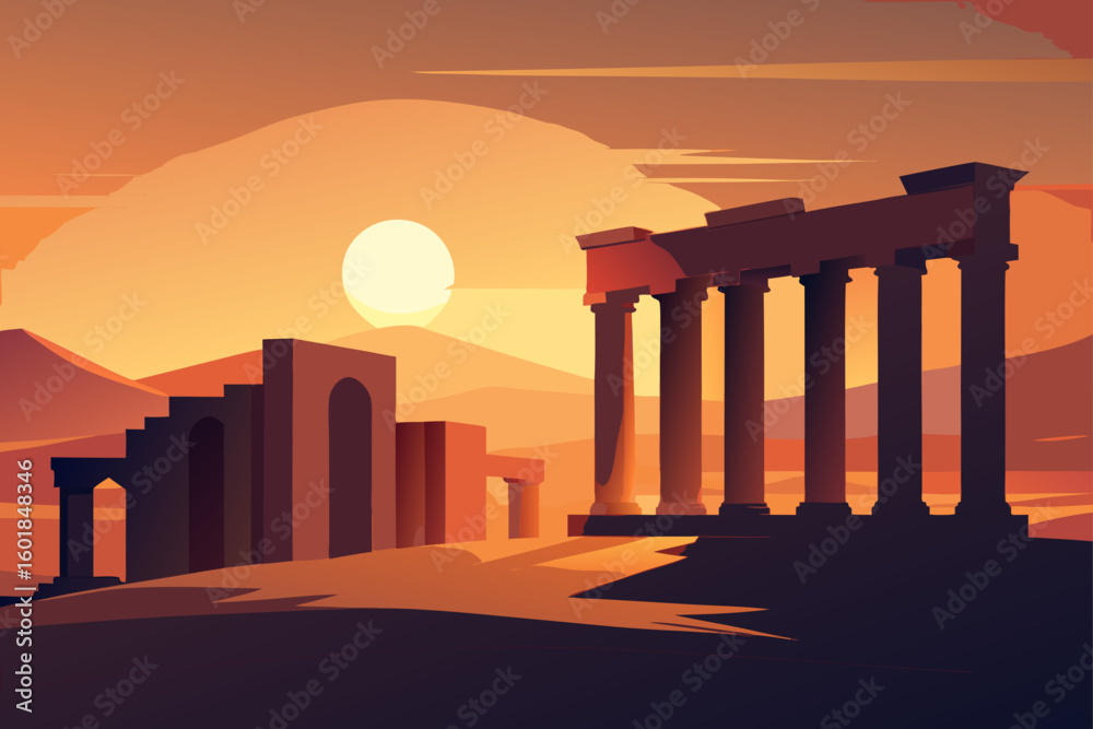 Fototapeta premium temple of apollo in greece
