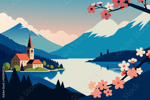 castle in the mountains
