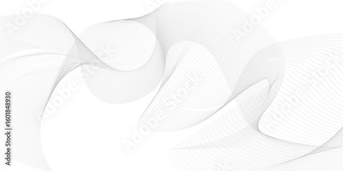 Abstract wave element for design. Digital frequency track equalizer. Vector illustration. Wave with lines created using blend tool.
