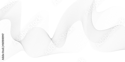 Abstract wave element for design. Digital frequency track equalizer. Abstract vector background with wavy lines.	
